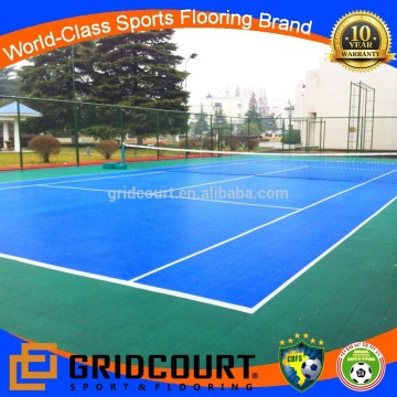 Gridcourt outdoor tennis court surface for professional game