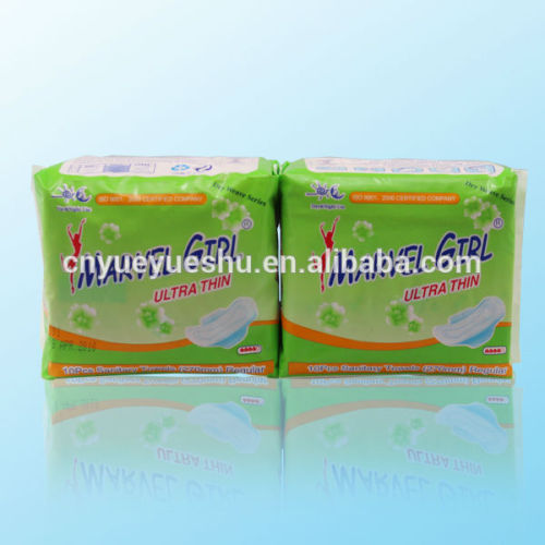 mint flavor sanitary napkins with cotton surface