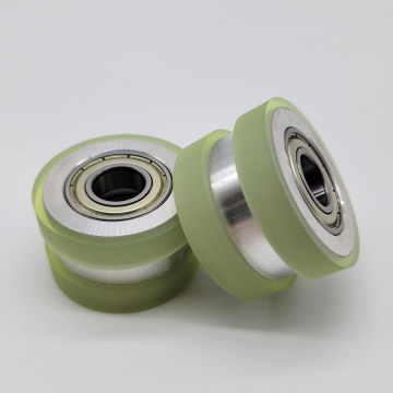 Professional Good Elasticity Polyurethane Roller Wheel Assembly for Logistics and Transportation