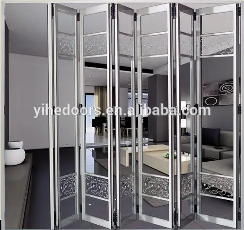 High Quality Aluminium low-e glass folding doors