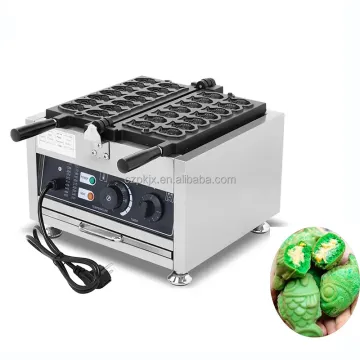 Electric Mini Fish Cake Waffle Maker with Digital Panel - Taiyaki Waffle Machine