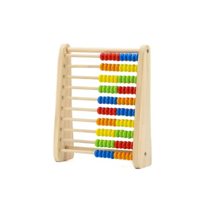 Montessori Wooden Toys: Bead Abacus Counting Number Frame for Kids Math Learning