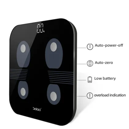 180kg Digital Human Scale with LED Display, Body Fat Monitor & Electronic Weighing Scale