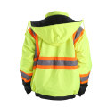 Stripte Arbeit reflektierende Kleidung Arbeit Hi Vis Jacke