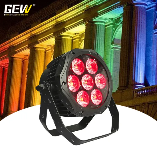 GEVV 7pcs LED Waterproof PAR Can Light for Outdoor Stage