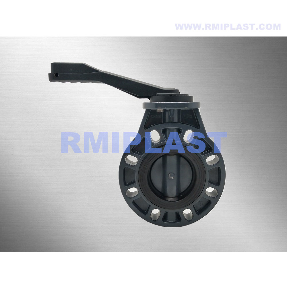 Plastic Butterfly Valve CPVC Body Wafer ANSI CL150