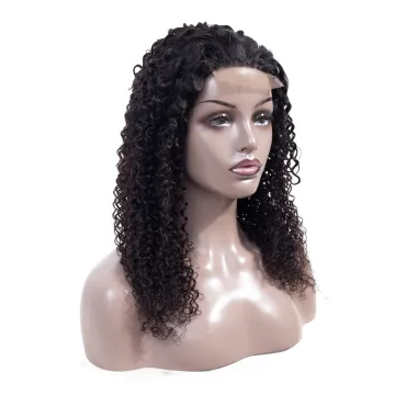 cheap wholesale lace front wig human hair kinky curly for women 4x4 swiss lace closure hair wig vendor in china express shipping