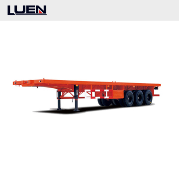 40 Feet Flat Bed Semi Trailer for Sale in Nigeria: Heavy Loader 3 Axles Container Trailers Chassis