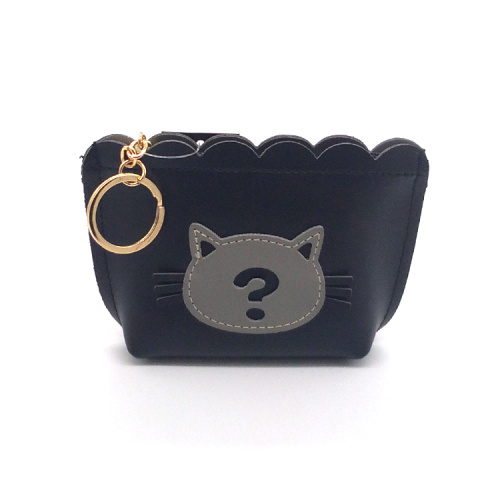 Money Purse Cat PU make up coin purse Factory