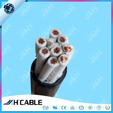 300/500V multicores copper conductor PVC insulated and sheathed 8X6mm2 KVV control cables for instruments