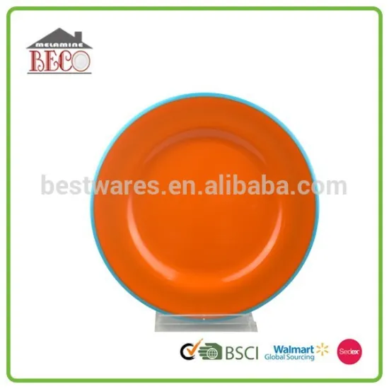 8 yellow round home daily used melamine plate