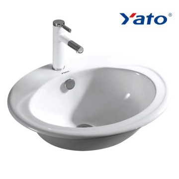 Countertop topmount wash basin counter top wash basin YC-009 YATO