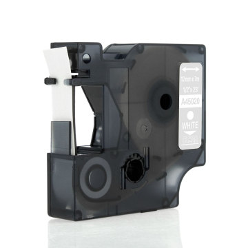 12mm White on Clear Label Tape (7m Length) Compatible with Dymo LabelManager 280, 350, 160, 100 Printers