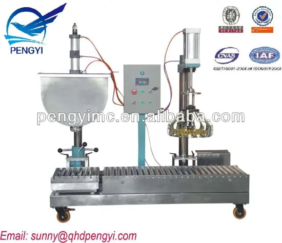 paint semi-auto filling machine for chemicals