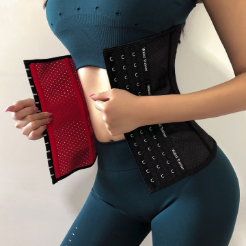 9 Stahlknochen Frauen Latex Taille Trainer Gürtel