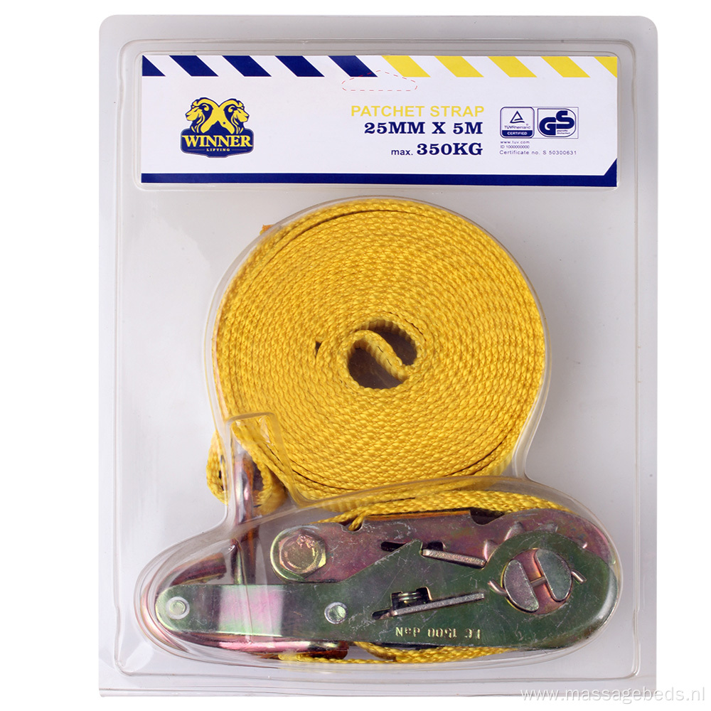 Plastic Package Polyester Ratchet tie down for Binding