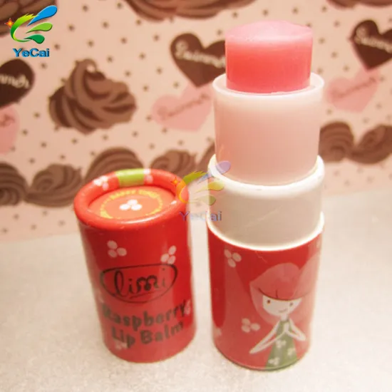 Free sample eco friendly kraft paper tube cosmetic lip balm tubes with custom logo