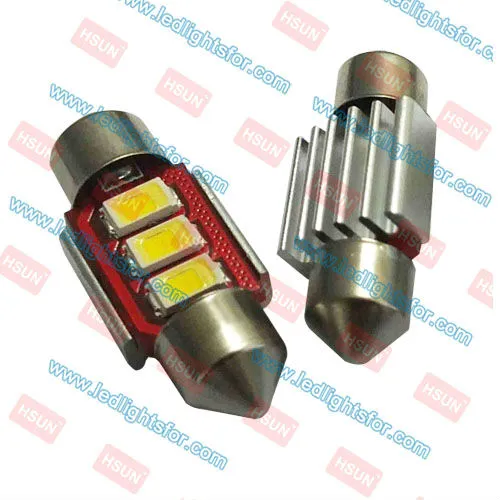 Auto led bulb c3w led light festoon led 31mm 5630 led License Plate Light