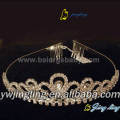 Coronas de oro rhinestone tiara concurso CR-676