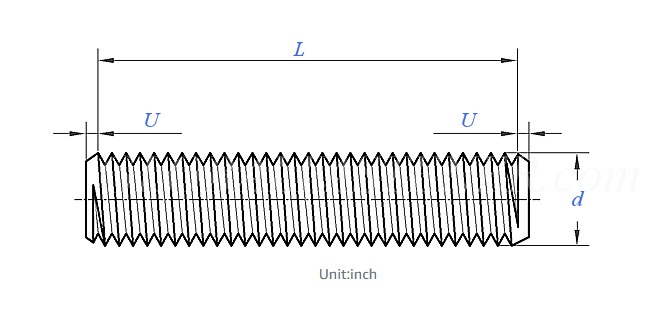 ASTM A193 B8M Stainless steel fully threaded stud for High Temperature corrosion resisting