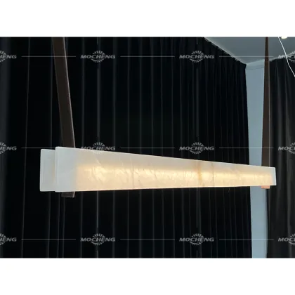 Modern Minimalist Marble Chandelier for Large Art Restaurant Lighting