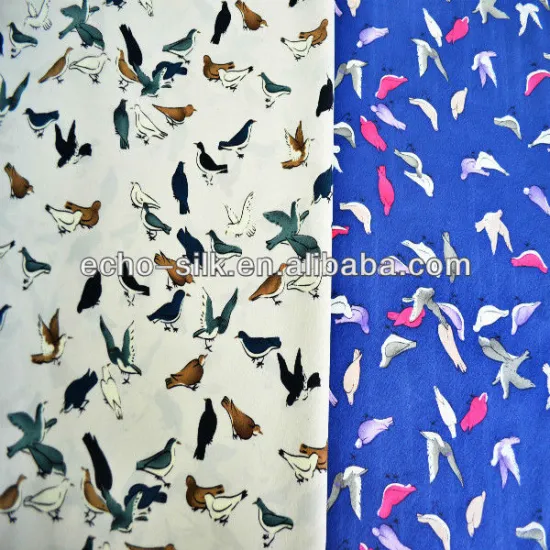 18mm silk/lycra cdc in pirnt