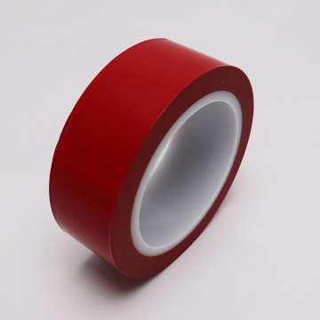 Filme Skived PTFE vermelho com fita adesiva de silicone