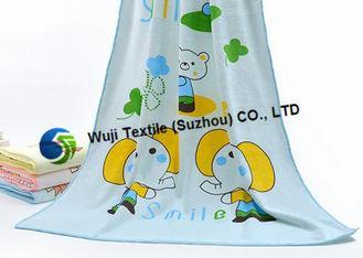 Printed childrens bath towels , microfiber cartoon bath tow