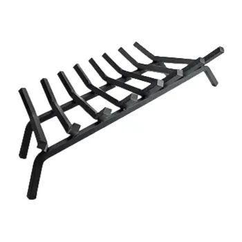 33 Inch Metal Firewood Grate for Fireplaces and Fire Pits