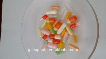 capsules with different colors and sizes