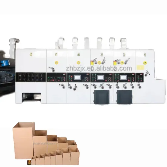 Customized Automatic Flexo Printer Slotter Die Cutter with Folder Gluer for Cartons - ZHENHUA FFG In Line Machine