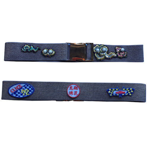 Belt pu special embroidered customized patch