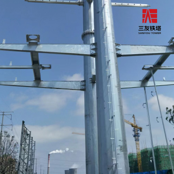 Poste de tubo de aço forte projetado para resistência industrial