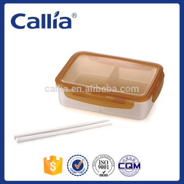 Hot Selling airtight Square Plastic Microwave food box with lock