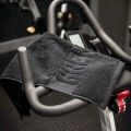 Sweat workout cotton towel black gym towel