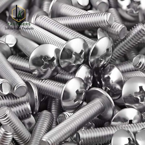 Машынныя шрубы з крыжападобнай галоўкай з нержавеючай сталі