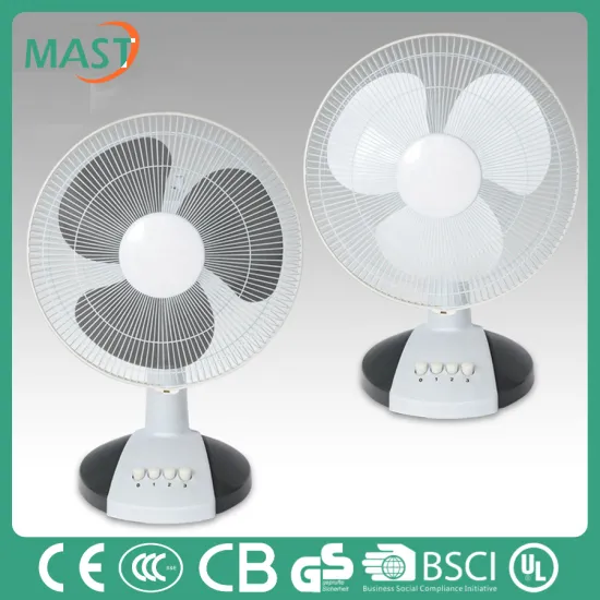 New solar rechargeable 12'' electric fan table fan desktop air cooler fan patrs cheap price