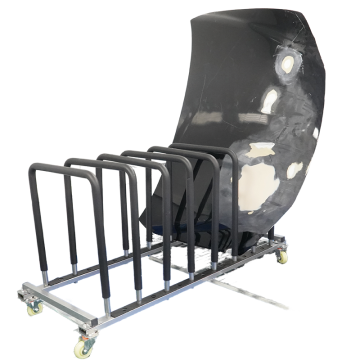 Auto Body Paint Stand: Refinishing Rack for Hood, Bumper, and Fender