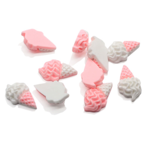 White Simulation Ice-Cream Flatback Resin Cabochon Flat Beads Embellishments DIY Phone Decor Part Scrapbooking Accessories