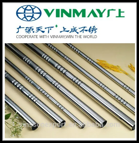 Vinmay Stainless Steel TIG welded pipe tube A554 ASTM 304/316 balcony stainless steel railing design 666
