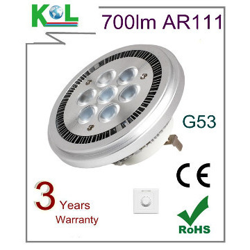 750lm High power LED AR111 led downlight, CE & RoHS