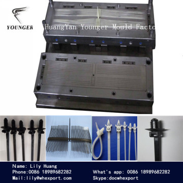 auto tyre screw head nylon cable tie molds