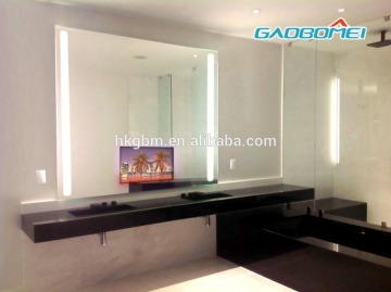 Wonderful design LCD screen infrared sensors magic mirror cell phone charging kiosk