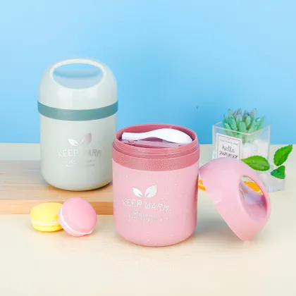 INS Hot 304 Stainless Steel Insulated Soup Tumbler Flask Cup