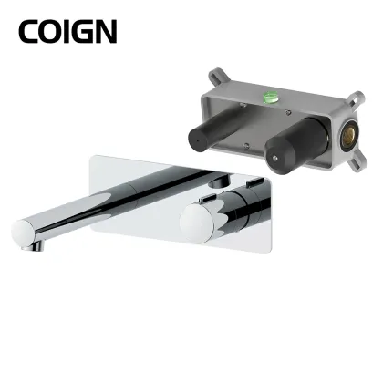 Single Lever Chrome Wall Mount Bath Faucet