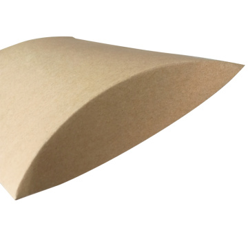 Custom made recycled kraft paper pillow box