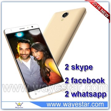 low price mobile phone 4g lte quad core 2.0MP+8.0MP support dual ID