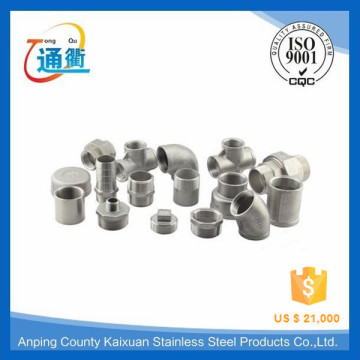 casting pipe fitting stainless steel threaded pipe