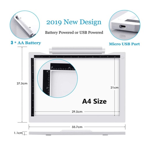 Tablero de copia de rastreo de dibujo LED Suron