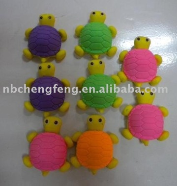 Turtle Shape Eraser in colorful